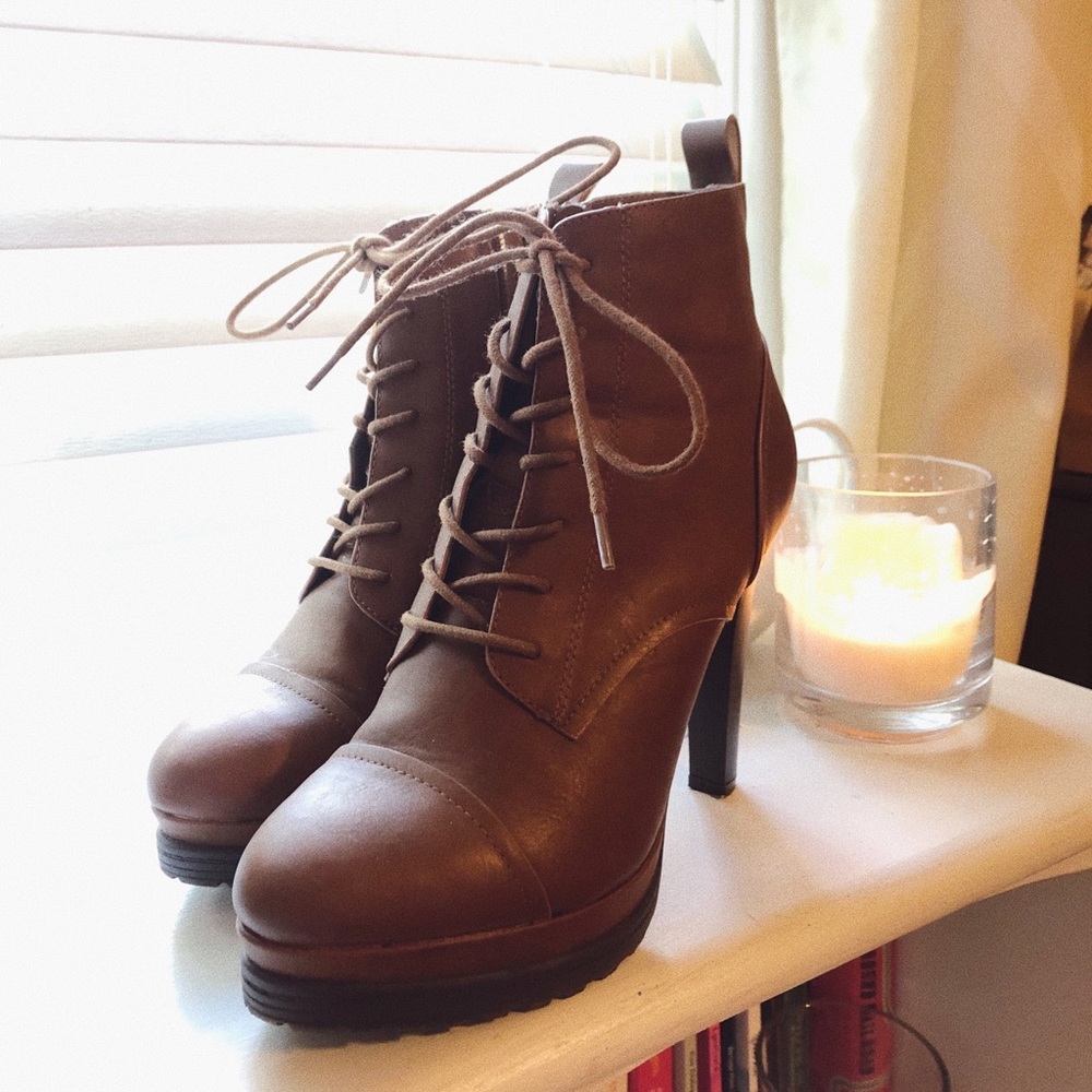 Combat Boots with Heel